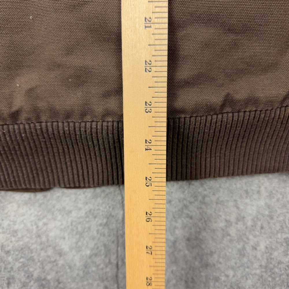 Carhartt Active Jacket Kids Large Brown Quilted Lined Canvas Hooded Work Coat - Picture 11 of 11